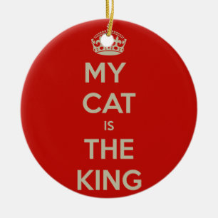 Ornamento De Cerâmica Cat Qoute