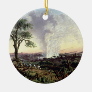 Ornamento De Cerâmica Cataratas Vitória no nascer do sol, com "o fumo",