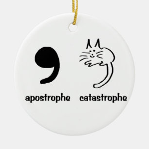 Ornamento De Cerâmica catástrofe da apóstrofe