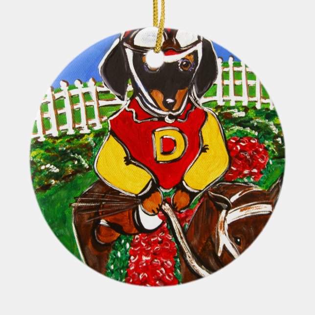 ORNAMENTO DE CERÂMICA CAVALEIRO DOXIE (Frente)