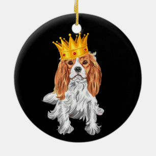 Ornamento De Cerâmica Cavaleiro Rei Charles Spaniel