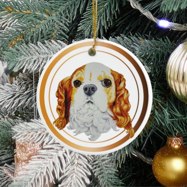 Ornamento De Cerâmica Cavalier King Charles Spaniel (Criador carregado)