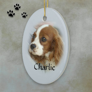 Ornamento De Cerâmica Cavalier King Charles Spaniel