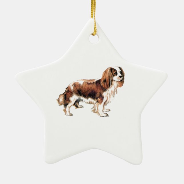 Ornamento De Cerâmica Cavalier King Charles Spaniel (Verso)