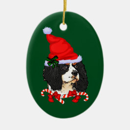 Ornamento De Cerâmica Cavalier King Charles Spaniel Natal