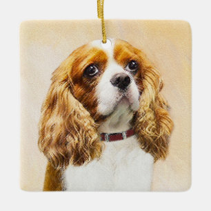 Ornamento De Cerâmica Cavalier King Charles Spaniel Original