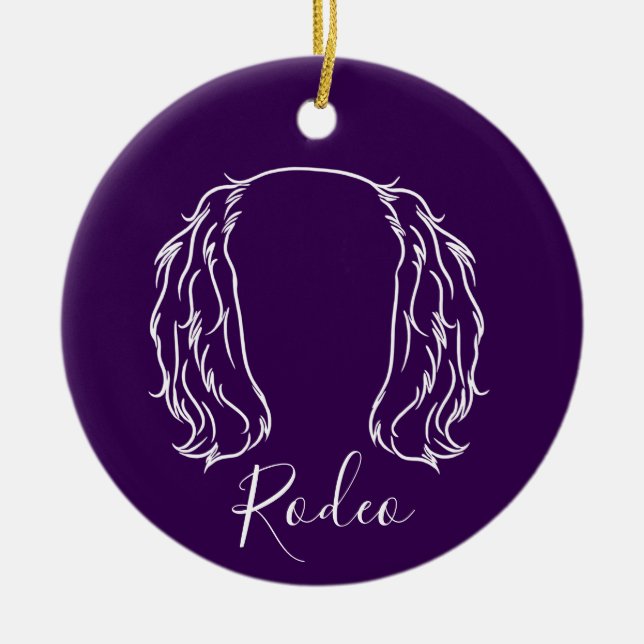 Ornamento De Cerâmica Cavalier Ornament (Om Logo) (Frente)