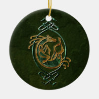 Cavalo celta Knotwork - pedra