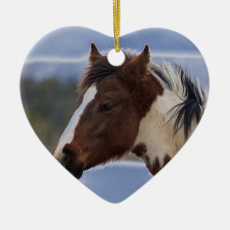 Ornamento De Cerâmica Cavalo com três cores