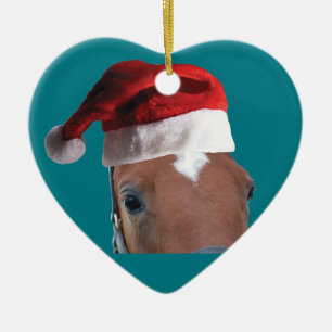 Ornamento De Cerâmica Cavalo de Natal