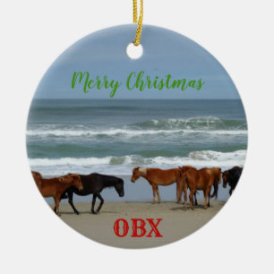 Ornamento De Cerâmica Cavalos Selvagens Corolla