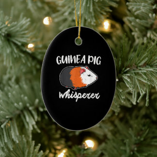 Ornamento De Cerâmica cavia, piggies, eu, o dono da cobaia bonitinho,
