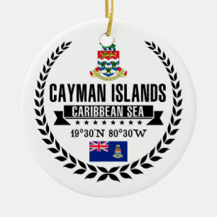 Ornamento De Cerâmica Cayman Islands