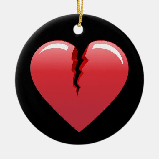 ORNAMENTO DE CERÂMICA CCB TRISTE PASSADO PERDIDO DO PRETO DO CORAÇÃO 51 |  Zazzle Portugal