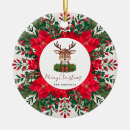 Ornamento De Cerâmica Ceija-de-natal personalizada