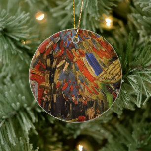 Ornamento De Cerâmica Celebração da 14 de julho em Paris por Vincent v