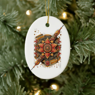 Ornamento De Cerâmica Celebração de Raksha Bandhan