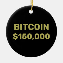 Ornamento De Cerâmica Celebração do Bitcoin 150000