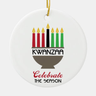 Ornamento De Cerâmica Celebrar Kwanzaa