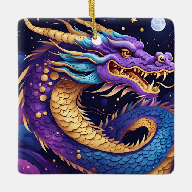 Ornamento De Cerâmica celestial dragon ornament (Frente)