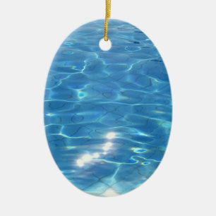 Ornamento De Cerâmica Cena da praia de Customizeable