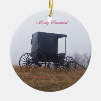 Ornamento De Cerâmica Cenas do Natal de Ohio