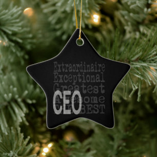 Ornamento De Cerâmica CEO Extraordinaire