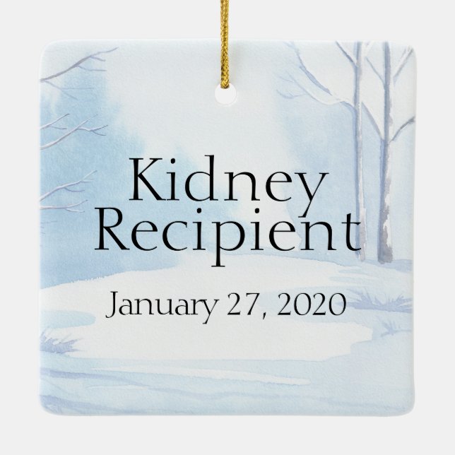 Ornamento De Cerâmica Cerami de Natal Personalizável para Destinatários  (Verso)