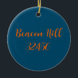 Ornamento De Cerâmica Cerâmica Beacon Hill - Ornament Coast Esquecido<br><div class="desc">Estilo: Ornamento de Círculos Cerâmicos Traga muito mais alegria de férias para sua árvore com um ornamento cerâmico personalizado. Adicione fotos de família, amigos e uma mensagem pessoal aos dois lados deste ornamento. Um fio de ouro torna fácil pendurar esta fantástica marca de sempre. Dimensões: Diâmetro: Espessura de 2, 87":...</div>