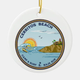 Ornamento De Cerâmica Cerritos Beach Baja California Sur México
