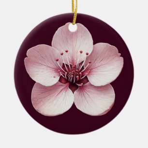 Ornamento De Cerâmica Cerry Blossom Ornament