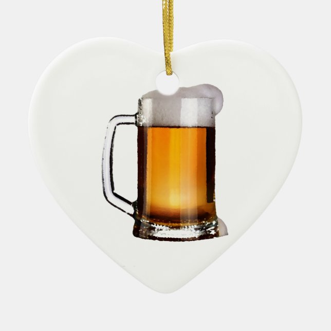 Ornamento De Cerâmica Cerveja (Frente)