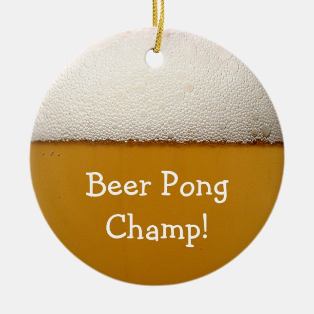 Ornamento De Cerâmica Cerveja Pong (Frente)