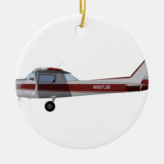 Ornamento De Cerâmica Cessna 152 392392 (Frente)