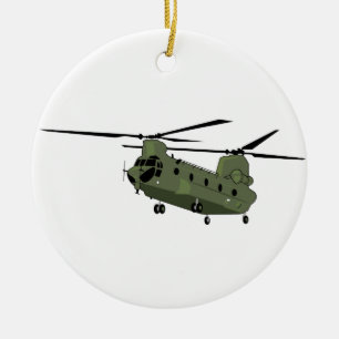 Ornamento De Cerâmica CH-47 Chinook
