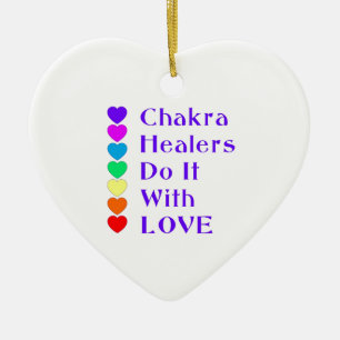 Ornamento De Cerâmica Chakra Healers Faz Isso Com Amor