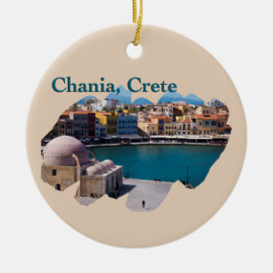 Ornamento De Cerâmica Chania, Crete: Venetian Harbor