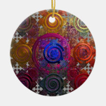 Chapas circulares coloridas Decoração cerâmica