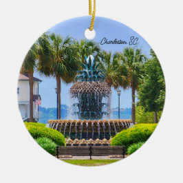Ornamento De Cerâmica Charleston Pineapple Ornament
