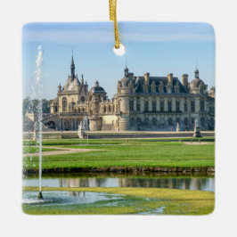 Ornamento De Cerâmica Chateau de Chantilly e Le Notre Garden - França