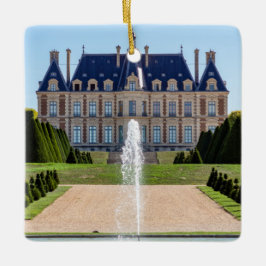 Ornamento De Cerâmica Chateau e Parc de Sceaux no Verão - França