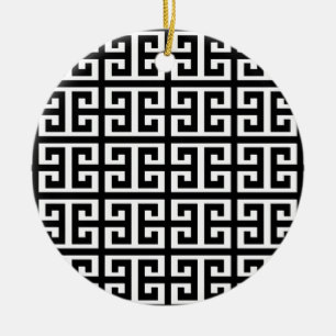 Ornamento De Cerâmica chave branca escura