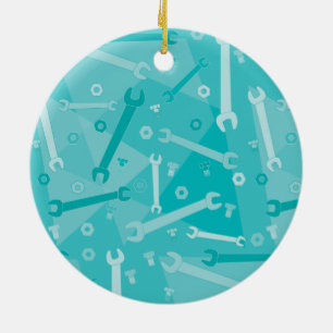 Ornamento De Cerâmica Chave inglesa, Loucos e parafusos