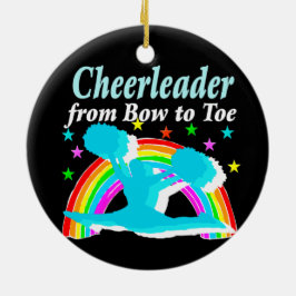 ORNAMENTO DE CERÂMICA CHEERLEADER DE ARCO PARA TOM