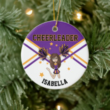 Cheerleader 📣 💖 Rapariga - Roxo e Dourado
