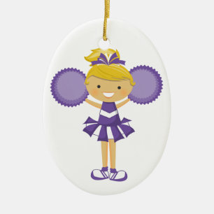 ORNAMENTO DE CERÂMICA CHEERLEADER - SRF