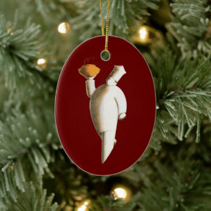 Ornamento De Cerâmica Chef Restaurante Art Deco, Vintage Business