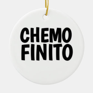 Ornamento De Cerâmica Chemo finito, fim da quimio