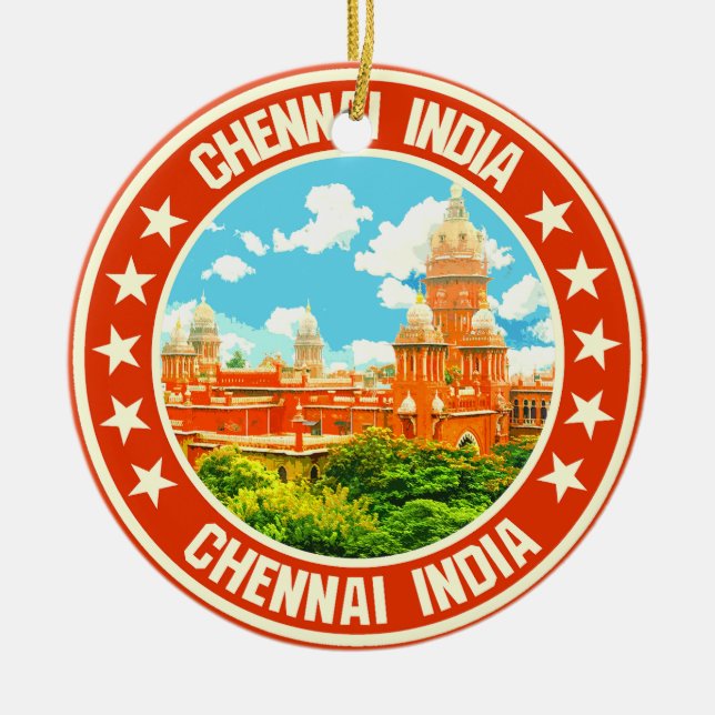 Ornamento De Cerâmica Chenai (Frente)