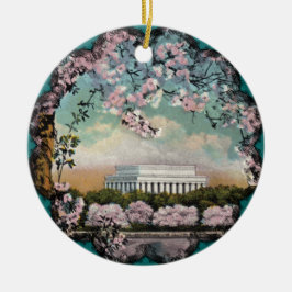 Ornamento De Cerâmica Cherry Blossoms Ornament